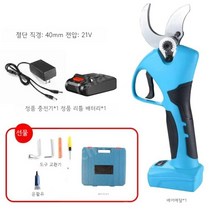 무선전동만능팔 전동가위 충전식 자동 전지 가지치기 전정 가위 원예 무선형 나무 원예 과일, 무선 4 cm 21V 배터리 1 / 충전기 1