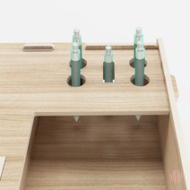 모니터 받침대 48X20X12.5CM 높이조절모니터받침대 사무실모니터받침대 원목모니터받침대