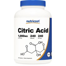뉴트리코스트 구연산 1000mg 캡슐, 240개입, 1개