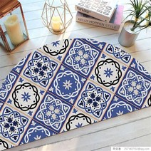 라오농 에스닉 반달러그 물빨래 특이한 반원러그 입구 현관 침대 발판 매트 북유럽 15종+kikk4X