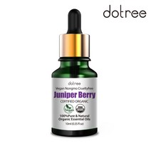 도트리 100% 유기농 비건 아로마 에센셜 오일 원액 쥬니퍼베리 10ml, 단품