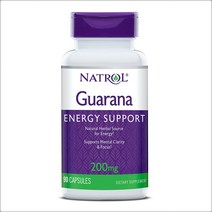 Natrol 과라나 추출물 200mg x 90 정, 1개, 기본