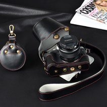 캐논 M6 마이크로 단일 Eos M50 M5 M200 M100 200D 세대 M6mark2 보호 가죽 케이스, M6Markii(15-45/22Mm)럭셔리블랙