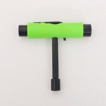 2023 프로페셔널 올인원 t형 스케이트 공구 T-스케이팅 L 자형 스크루 드라이버 소켓 다기능 스케이트 보드 조정 프로페셔널 스케이트보드 t형 도구 t형, green