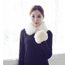 바보사랑 여자 부드러운 에코퍼 퍼 케이프 머플러 목도리.옷자락(무료배송)