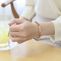 샌디샵 S베이직 이니셜 체인 팔찌 패션팔찌