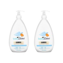 Dove Dove 아기용 민감한 피부 케어 저자극성 로션 리치 모이스처 591ml(20fl oz), 2개