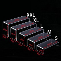 디귿자선반 디귿자선반정리대 피규어 디스플레이 ㄷ자선반 선반대형 5 사이즈 u 모양 아크릴 디스플레이 라이저 쇼케이스 비품 보석 U Shape Display, m 1pc