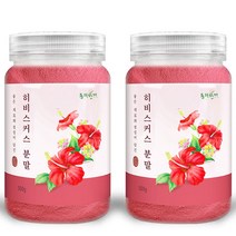 동의한재 히비스커스 분말 가루 1kg (500g x 2통), 1세트