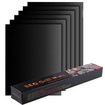 ANYOU 테프론소재 바베큐그릴 전용 내열매트 5Pcs+브러쉬세트 유리섬유SKDTZ01, 매트5Pcs+브러쉬세트, 1개
