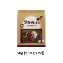 뉴트리나 건강백서 전연령용 건강한 발효 100 사료, 오리, 5kg, 5개