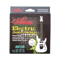 통기타줄 어쿠스틱 일렉트릭 기타 문자열 니켈 합금 권선 금속 소재 녹 방지 코팅 문자열 009-042 ae530 앨리스 기타 문자열, 현 2개