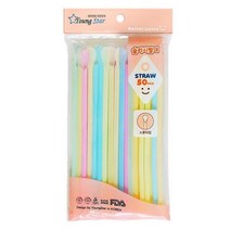 슬러쉬빨대 영스타 슬러시빨대 스푼빨대 숟가락빨대 스트로우 음료빨대
