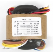 R-코어 변압기 오디오 애호가 30W 30VA 1 차 입력 0-115-230V-SCN 2 출력 9V 12V 15V 18V 24V, Double 9V