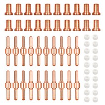 85PCS 팁 LG-40 PT-31 공기 플라즈마 커팅 커터 컷 40 CUT-50D CT-312 40A 소용돌이 반지 전극 쉴드 컵, 협력사, 60Pcs