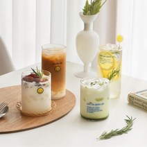 글라스 4종 유리컵 카페 디자인 레터링 택1, 레터링글라스 소