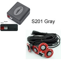 포터후방센서 사각지대 후진음 지게차후방감지기 GreenY-오리지널 13mm 평면 센서 후면 전면 범퍼 깊이, 03 gray