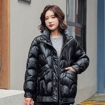 여성용 코튼 패딩 재킷 밝은 패딩 재킷 2021 년 신제품 짧은 재킷 버블 재킷 파카