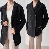빅사이즈 모던 카라 블라우스 자켓 NBC766 롱테일러드