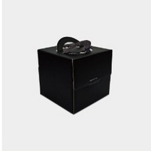 천운패키지 쉬폰케익박스(미니) 1묶음 25개, 블랙
