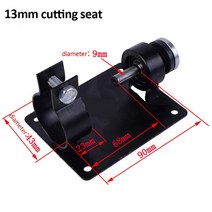밀링바이스 벤치바이스 3 개대 10mm13mm 전기 커팅 시트 스탠드 홀더 세트 용 2, 13mm