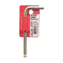 육각 렌치 본더스 볼 포인트 L렌치 쇼트 도금 6mm BL6SB, 육각/단락
