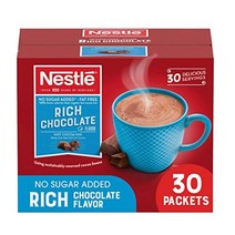 네슬레 Nestle 초콜렛 핫코코아 믹스 슈가 프리 무지방 30개입, 1개