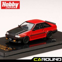 하비재팬 1:64 토요타 코롤라 레빈 AE86 2도어 (카본본넷) - 레드/블랙