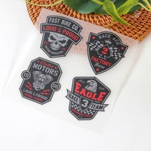 천아트 의류 열전사지 해골 독수리 블랙라벨(F283) 티셔츠 다리미 열전사지