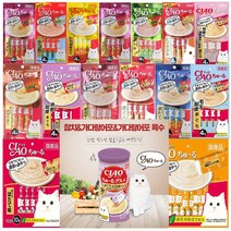 이나바 챠우츄르 대용량 고양이 마약간식 특가+에코웰빙 닭가슴살 증정, 6개, 챠오츄르 참치,에코웰빙 닭가슴살 증정