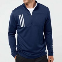 아디다스 골프웨어 남성 스프라이트 반집업 긴팔티셔츠, M, NAVY