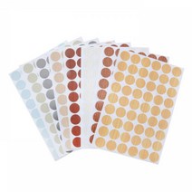 벽 54개입 바닥 수리 못자국 가구 기스 까짐 찍힘 원형시트지 스티커 구멍 보호 보수, 5-못스티커-원목갈색