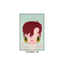 팝아트 인테리어 대형 캔버스 그림 경매 액자 하비에르 카예하 눈 큰 소년, AR + 블랙 테두리