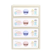 지오리빙 베이비스 4단 플라스틱 서랍장 베이지