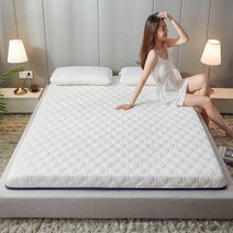 접이식 매트리스 바닥용 토퍼 깔개 원룸 자취 매트 0, Lingge 대나무 잎 재 두께 9cm, 180cm200cm 더블베드
