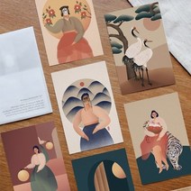 [바보사랑] 민화엽서 세트 by. 온바림, 상세 설명 참조