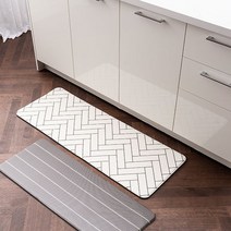 [1+1] 양면이 다른 쿠션 주방매트 대+대 세트, 체르니 (대)/헥사곤 (대)