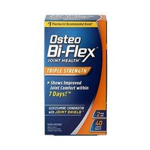 Osteo Bi-Flex 조인트 서포트 글루코사민 콘드로이친 비타민 C 40정, 40 Count