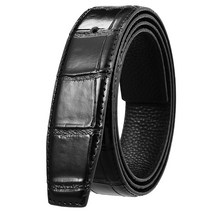 정장벨트 남성 가죽 정장 허리띠 VATLTY- 용 버클없는 패션 브라운 진짜 천연 소 비즈니스 3 5cm 액세서리