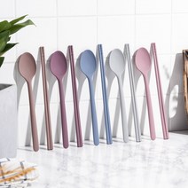 프리미엄 국산 실리콘 수저세트 숟가락 젓가락, 젓가락(블루)