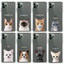 갤럭시A7 2018 알콩 반려동물 투명 방탄 케이스 A750
