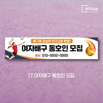 엠블루11 스포츠 축구 야구 농구 동호회 회원모집 축구교실 야구교실 농구교실 여자배구 레슨 왕중왕전 친선경기 대회 행사 현수막, 17_여자배구 동호인 모집