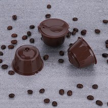 주방 용품 인테리어 1-100PC 커피 머신 재사용 가능한 캡슐 컵 필터 Nescafe 리필 가능 홀더 포드 스트레이너 커피기구 네스카페, [02] 2PC, [01] Brown