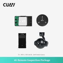 X7 비행 컨트롤러 키트가있는 CUAV 4G 원격 검사 패키지 NEO 3 GPS 및 LTE 링크 텔레 메 트리 카메라 무인, 01 4G RC Inspection set