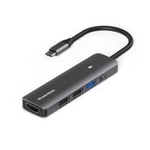 네트워크 허브 공유기 Blueendless Type-C HUB HDMI-Compatible to USB3.0 2.0 5Gbps Docking Station SD T, 02 5 in one