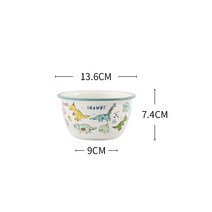크리 에이 티브 공룡 인쇄 세라믹 대형 그릇 크리스마스 선물 홈 주방 용품 국수 쌀 수프 샐러드 그릇 주방 용품, 비, 하나