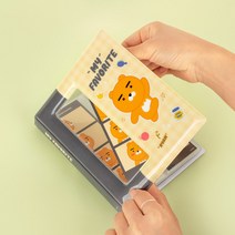 [카카오프렌즈 4컷 포토 콜렉트 북] 사진첩 앨범북 앨범케이스 사진앨범 포토북 사진꽂이 사진보관 포토앨범 포토홀더 앨범보관함, 라이언