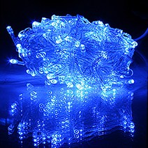LED 600구 점멸[점멸기일체형], 투명선_녹색