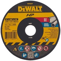 디월트 DWA8063F T1 HP 패스트 컷오프 휠 12.7x0.1x2.2cm (5 x 0.040 7/8 인치), 5 x 0.040 x 7/8