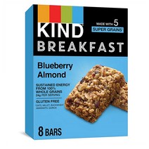 KIND Breakfast Bars Gluten Free Blueberry Almond카인드 글루텐 프리 블루베리 아몬드 1.8oz 32개입 1개